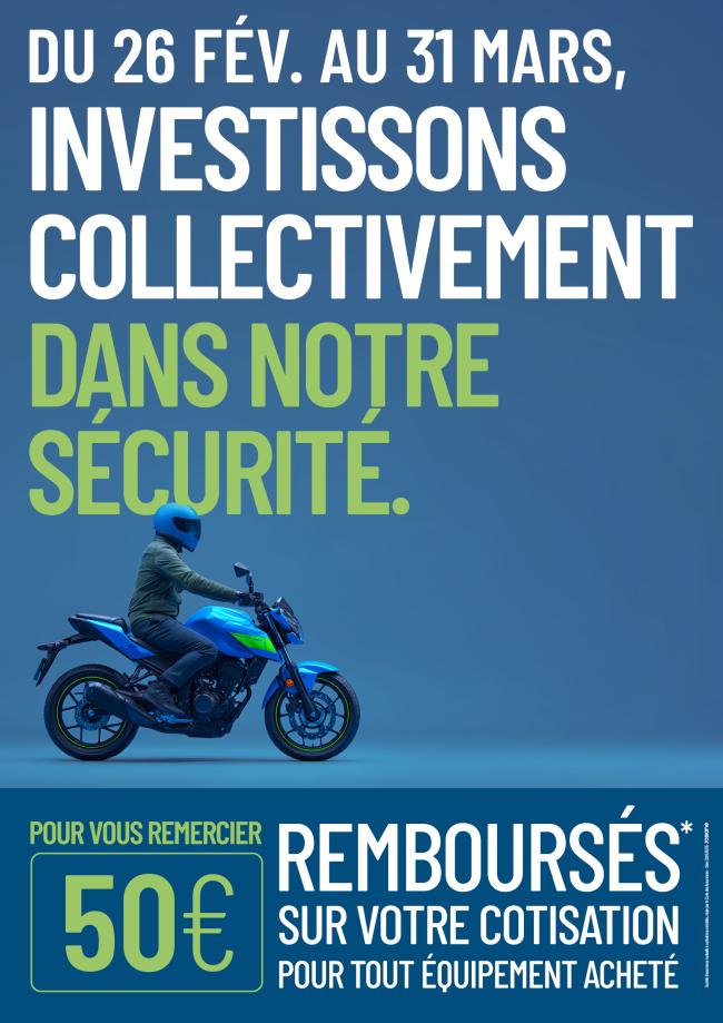 Remboursement sur vos équipements Offre Engagement prévention Mutuelle des Motards