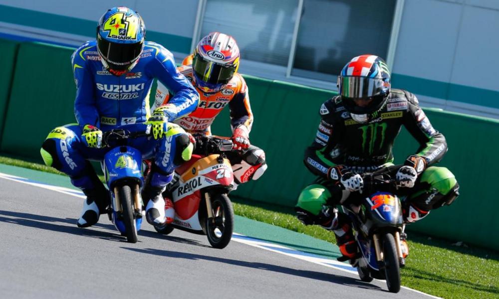 pilotes MotoGP en minimoto