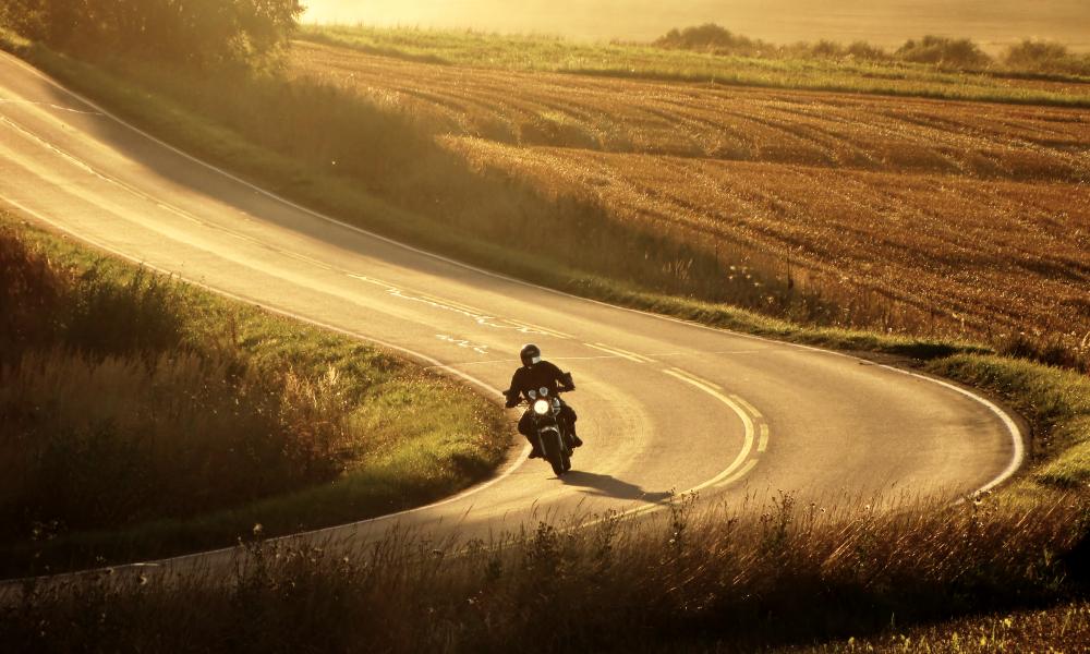 Route campagne moto